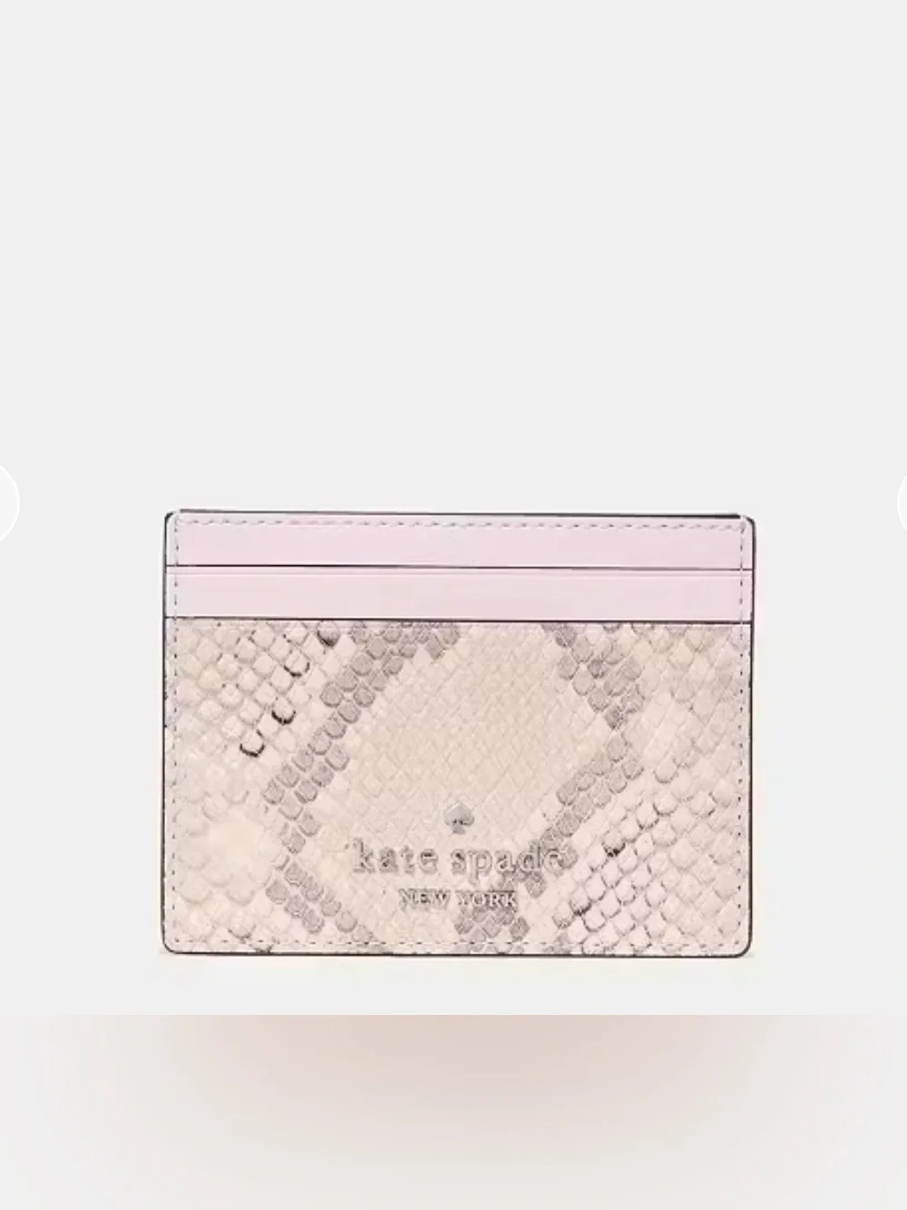 Kate Spade Snake Skin Small Slim Card Holder